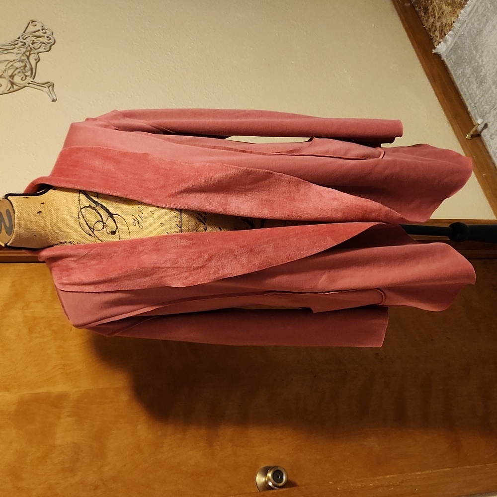 Simply Noelle Reversible‎ Fleece Cardigan Sweater Extra Small